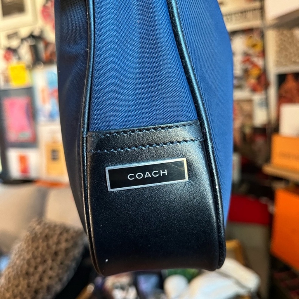 COACH LEATHER TRIMMED SHOULDER BAG - Picture 4 of 8